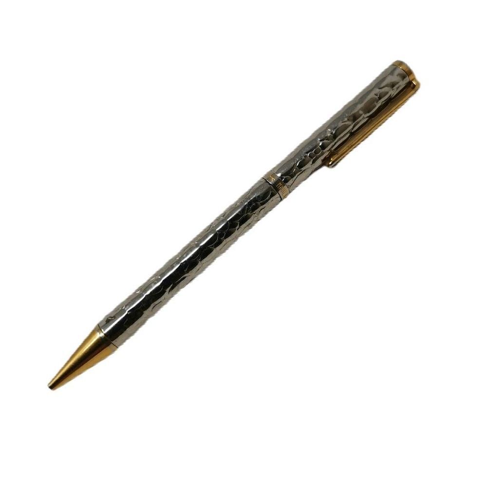 Vintage Gucci Silver & Gold Textured Ballpoint Pen, 1970s